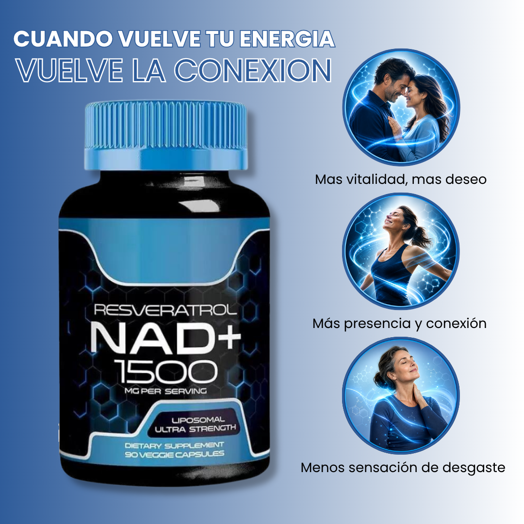 NAD 1500 + Resveratrol - Presencia y Conexión