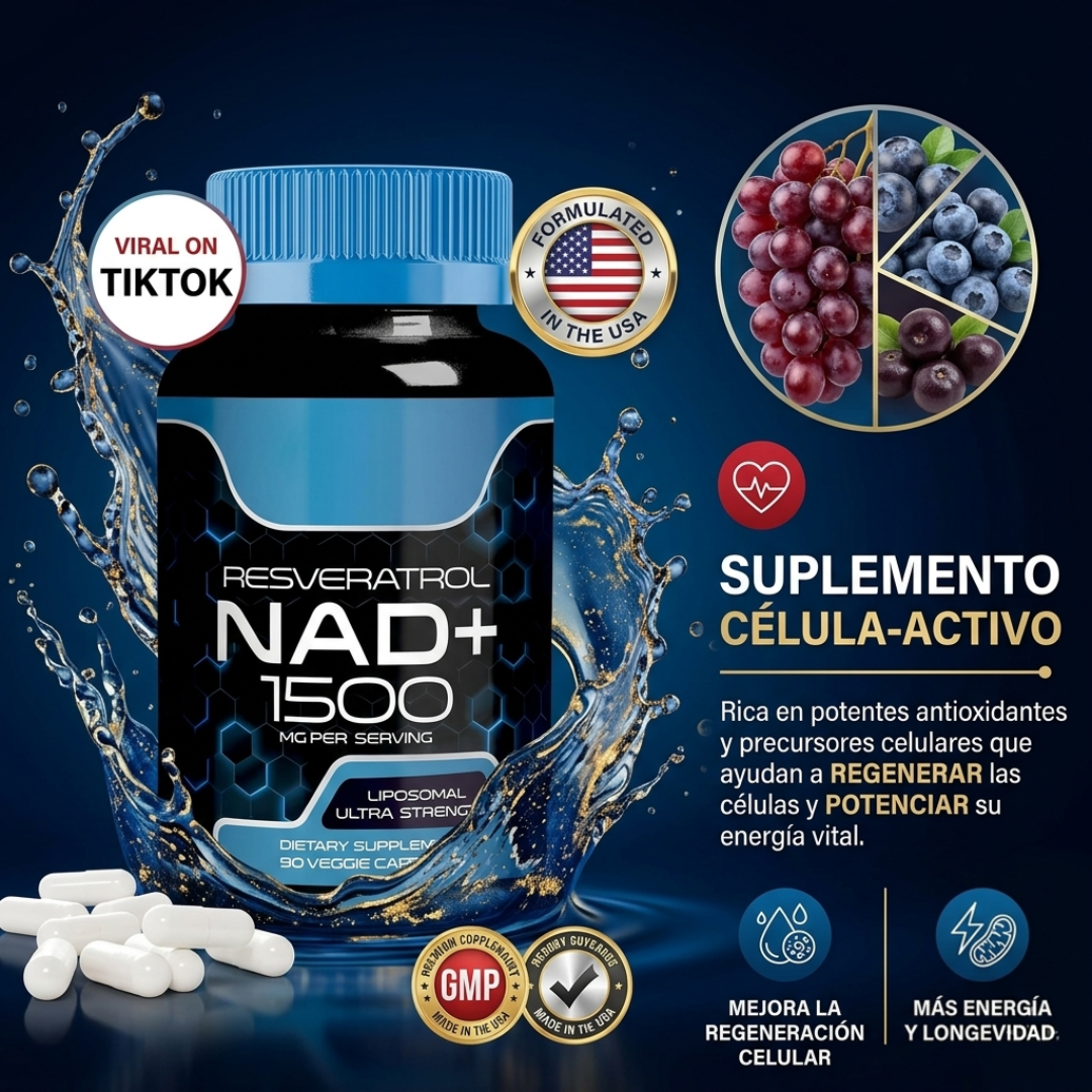 NAD 1500 + Resveratrol - Presencia y Conexión