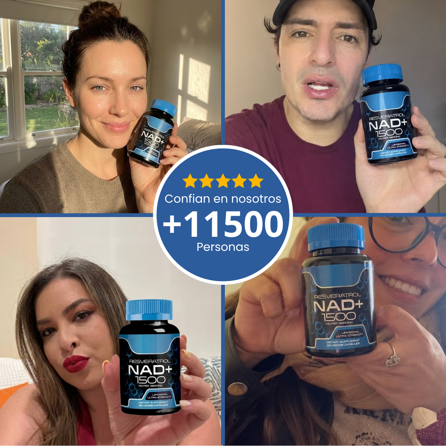 NAD 1500 + Resveratrol - Presencia y Conexión